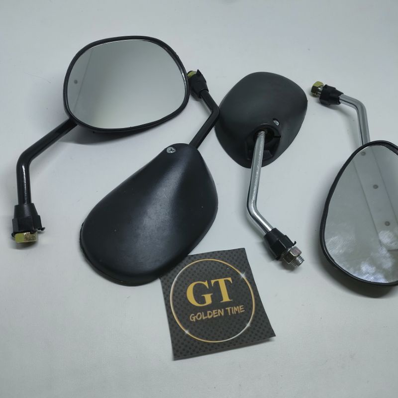 Spion Model Astrea Grand Standar Honda Gagang Hitam & Chrome.