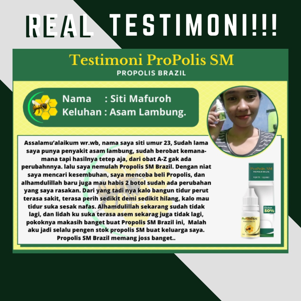 Obat Asam Lambung Kronis Asam Lambung Naik Ke Tenggorokan Maag Kronis Maag Akut Lambung Perih Luka Lambung Radang Lambung Infeksi Lambung Gerd Lambung Menurunkan Asam Lambung Bengkak Perut Kembung Sering Sendawa dgn Propolis Brazil SM Herbal 100% Alami-4