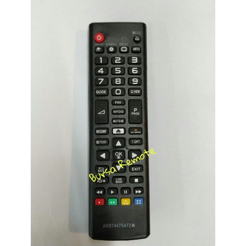 Remot Remote TV LG Led Lcd USB Movie AKB74475472 Ecer dan Grosir