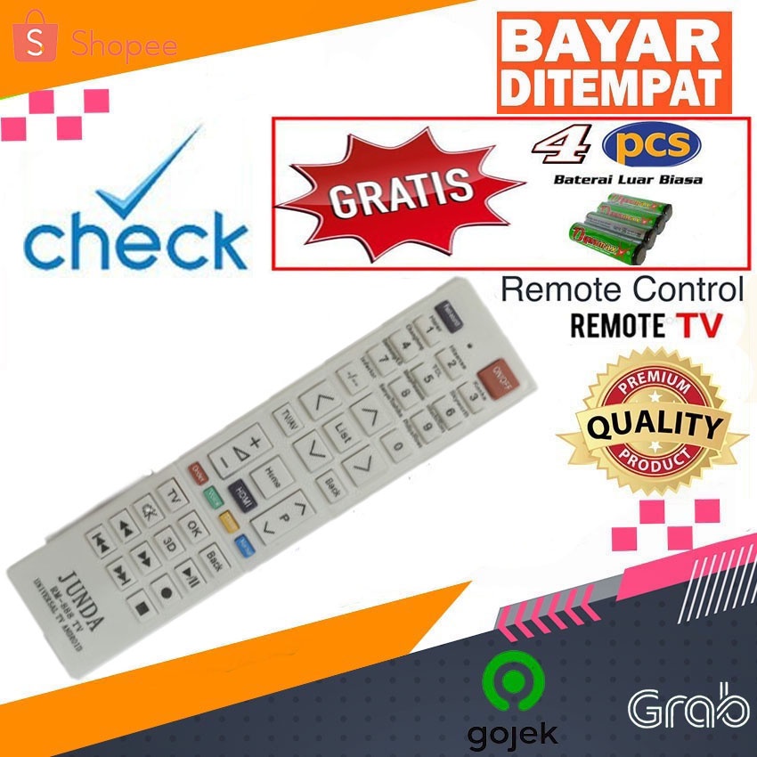 Remot Remote TV Smart TV LCD LED Universal Hisense, Polytron, Mito DLL
