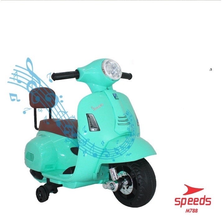 Motor Listrik AKI MODEL VESPA MINI PIAGGIO M788 Mainan KIDS