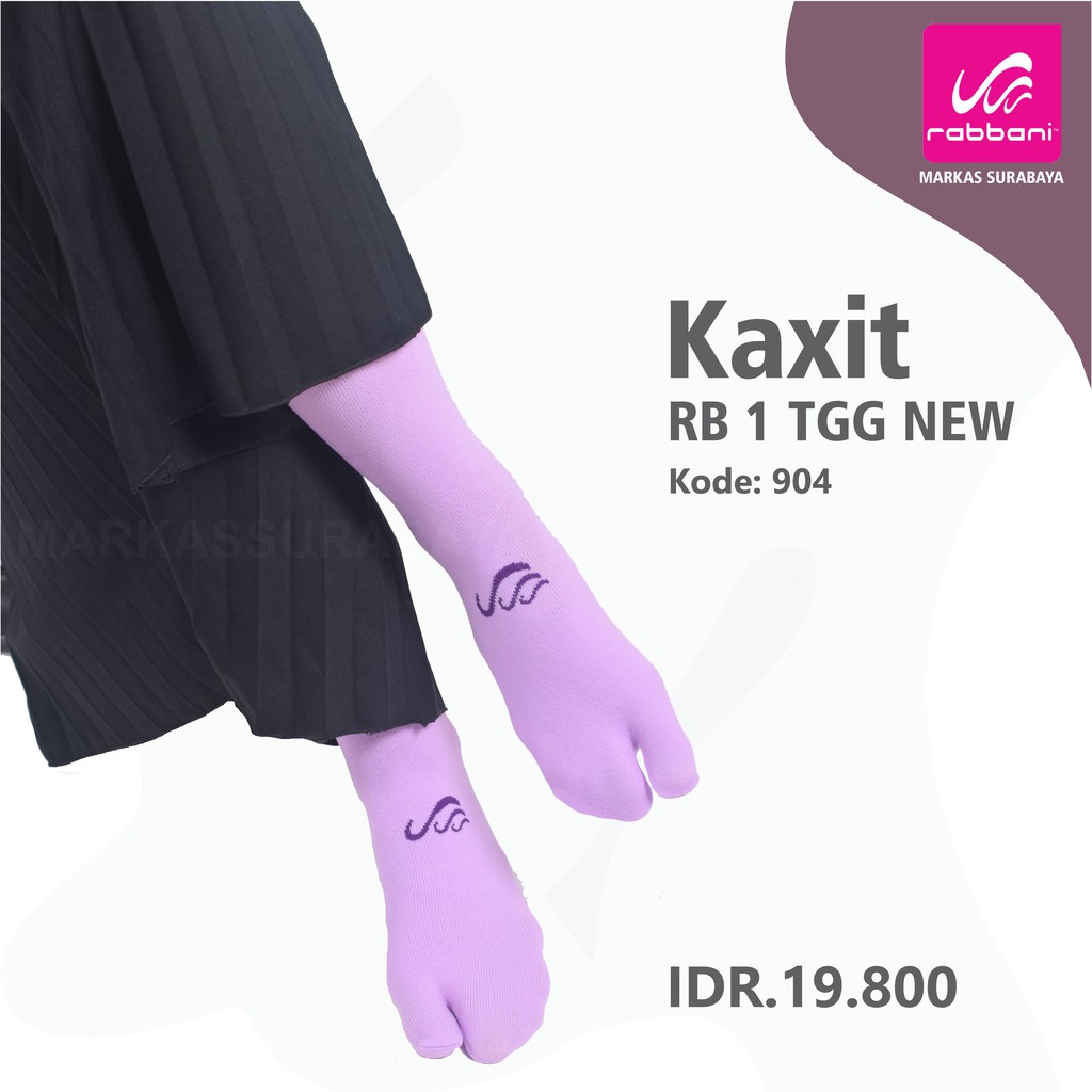 Kaos kaki tanggung jempol Rabbani-904 = Ungu Muda