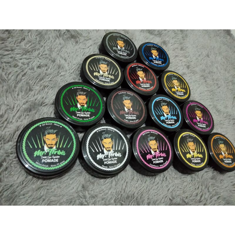 Pomade Oil Based Mr Trebis Paket 10 Pcs Free Sisir Saku