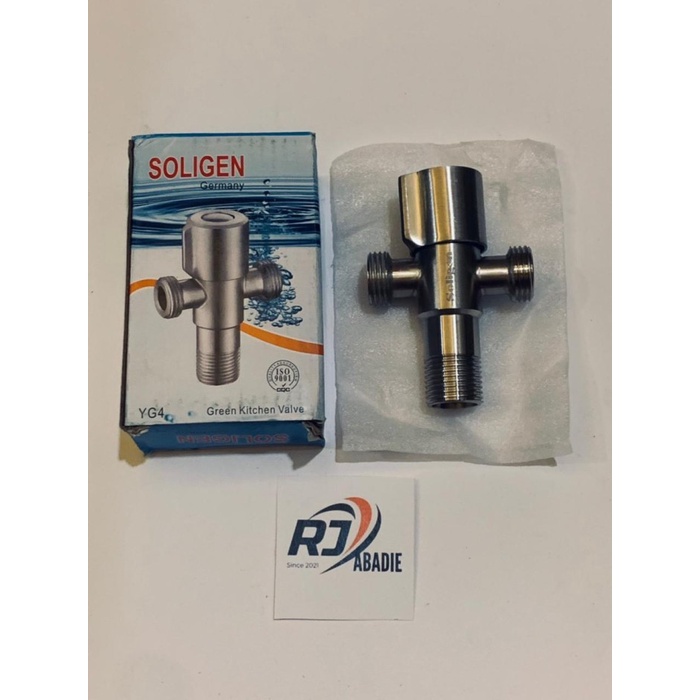 Stop Kran Keran Shower T Stainless Soligen YG 4