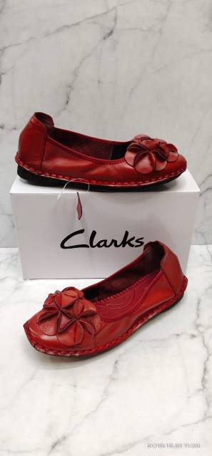 CLARKS BUNGA 5518 / SEPATU KULIT CLARKS WANITA