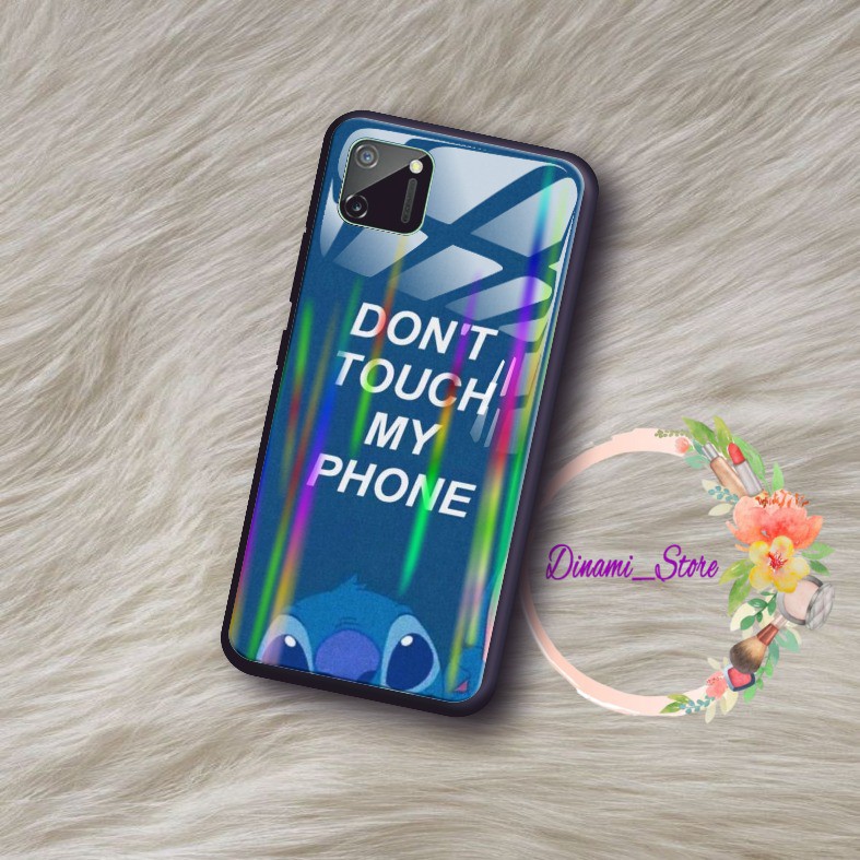 back case glass aurora Stitch Oppo A3s A1k A5 A9 2020 A7 F9 A5s A31 A52 a53 A92 A37 A57 A59 DST372