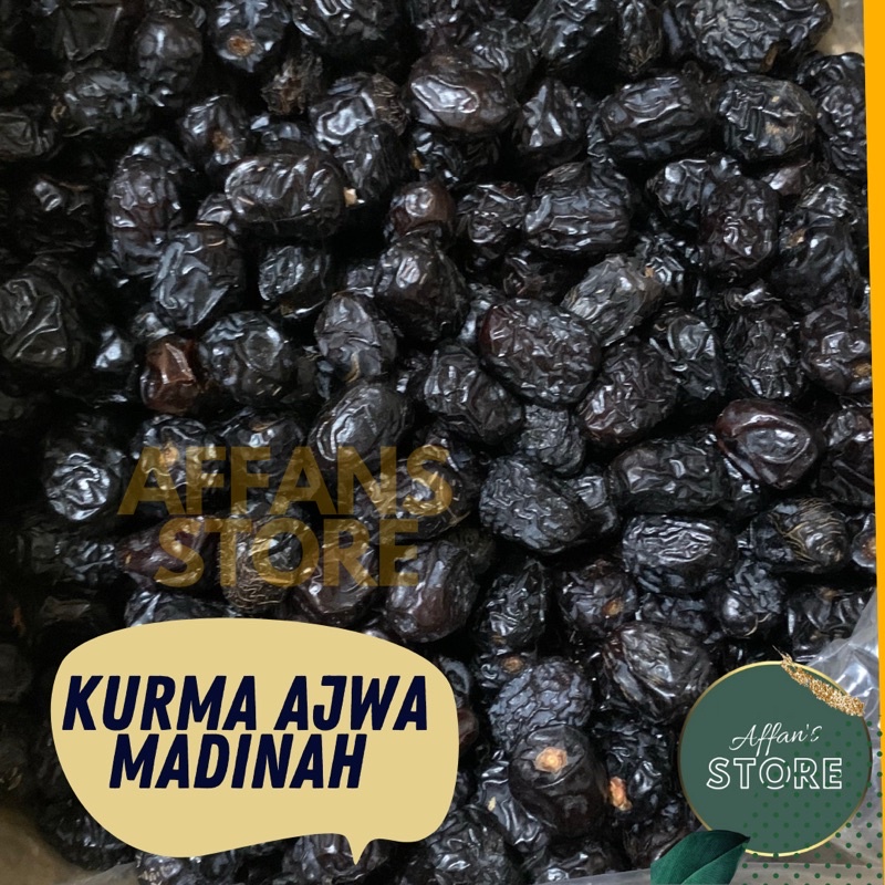 

Kurma Ajwa Madinah 500gr Ajwa Dates