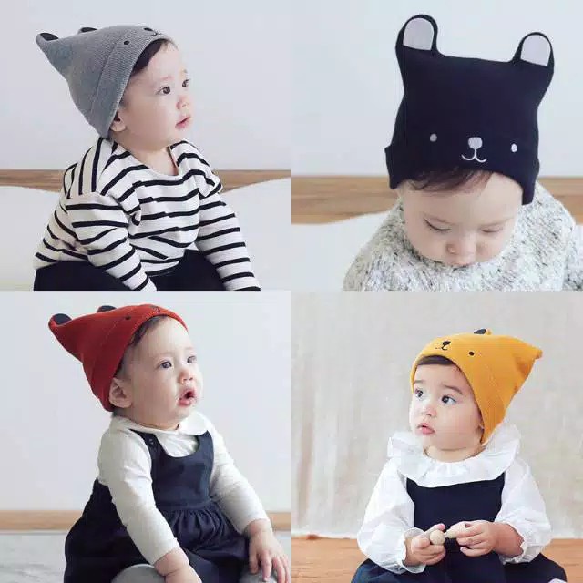 Topi Rajut Bayi Topi Anak Newborn motif Topi rajut Anak ( 0-2 )