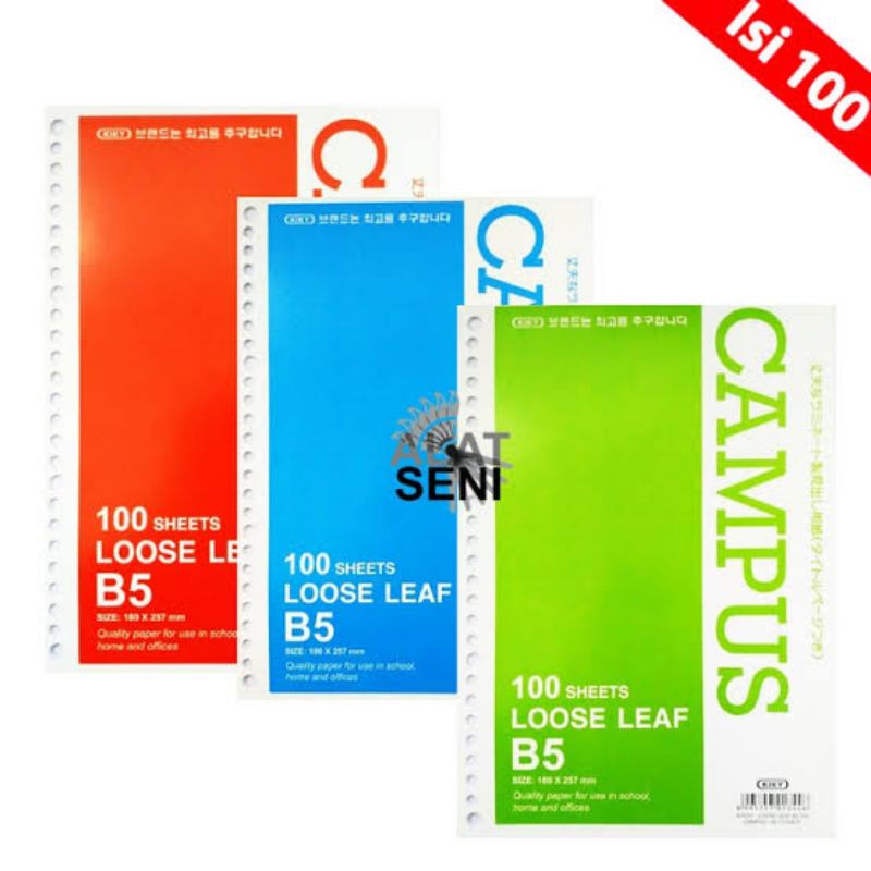 

ISI FILE/LOOSE LEAF CAMPUS KIKY B5 ISI 100