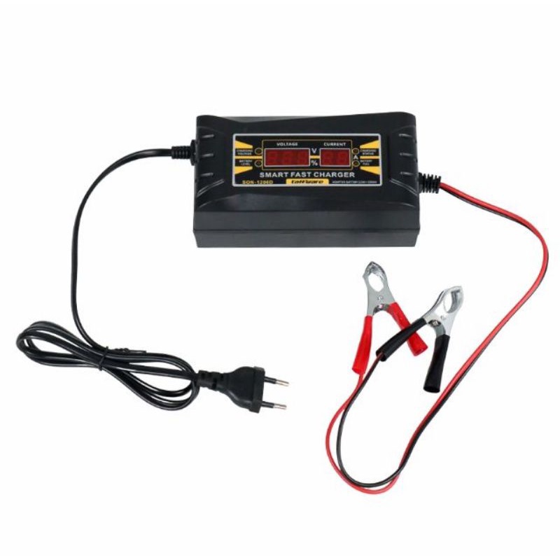 Taffware Charger Aki Mobil Wet Dry Lead Acid Digital Smart Battery Charger 12V 6A