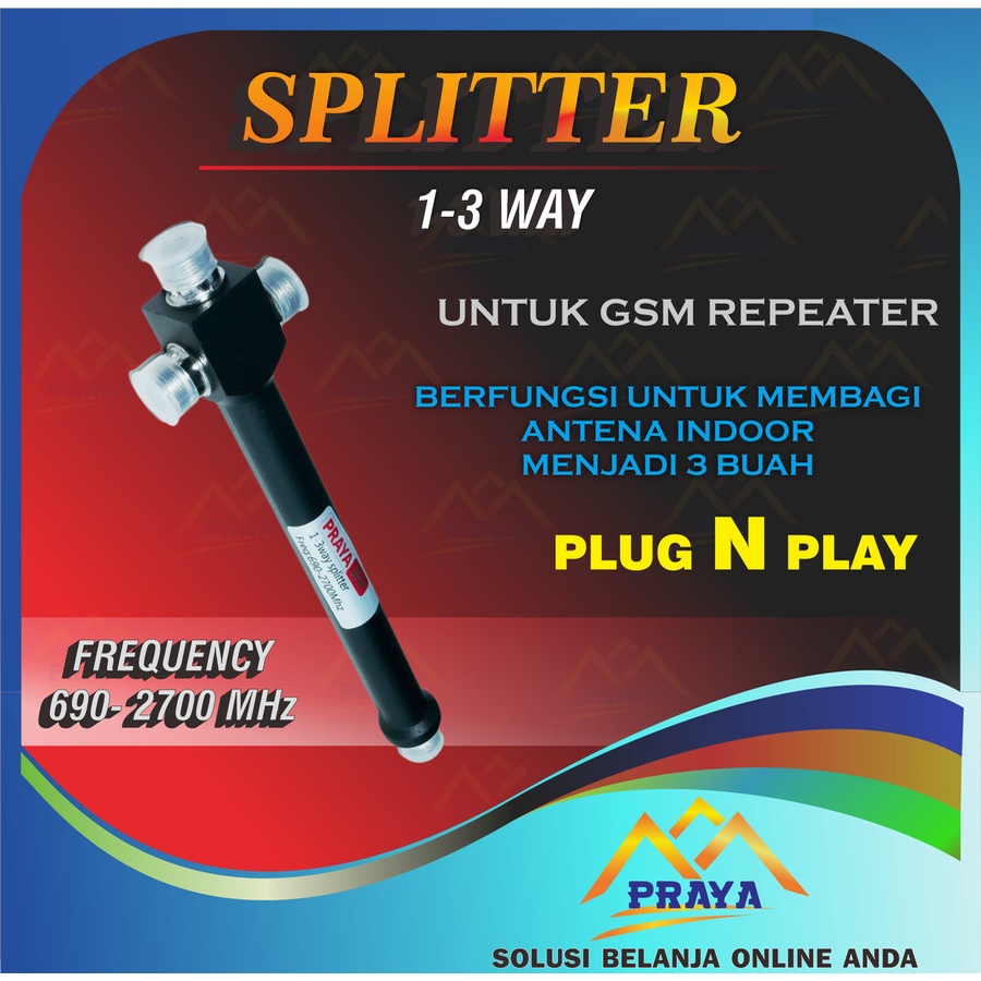 SPLITTER 3 WAY 1-3 WAY PEMBAGI SINYAL ANTENA INDOOR