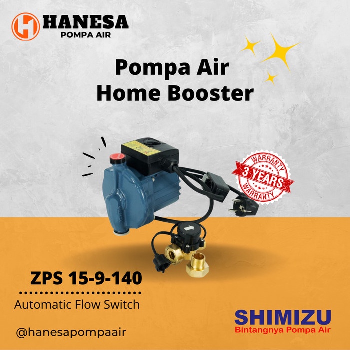 Shimizu ZPS 15-9-140 Pompa Booster Otomatis