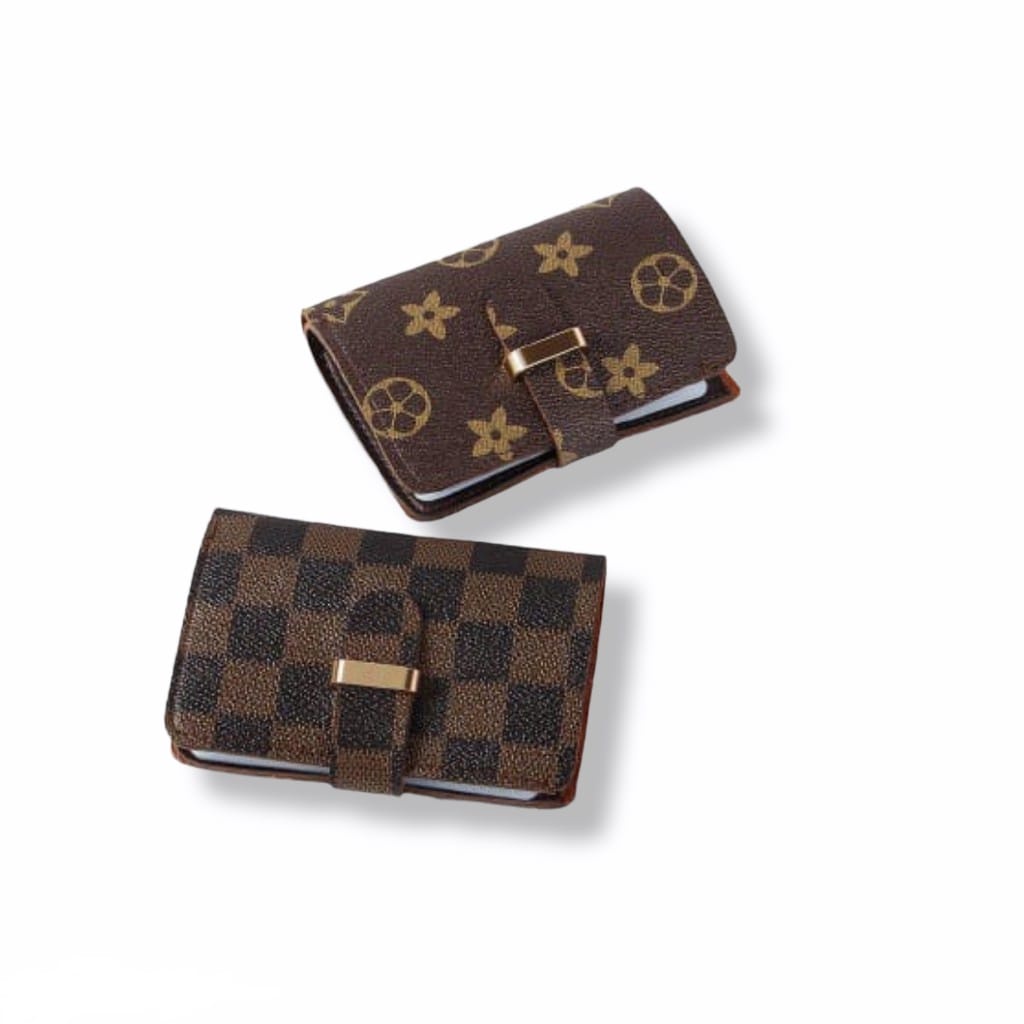 ( GS ) DOMPET KARTU / CARD HOLDER  MOTIF BUNGA DAN KOTAK-KOTAK LUCU