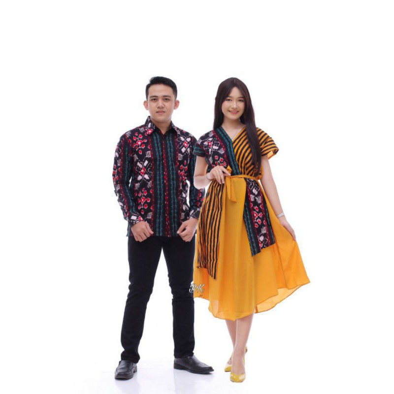 GROSIR COUPLE BATIK SONGKET /COUPLE BATIK MODERN /COUPLE MURAH/COUPLE MUSLIM KECE BK005