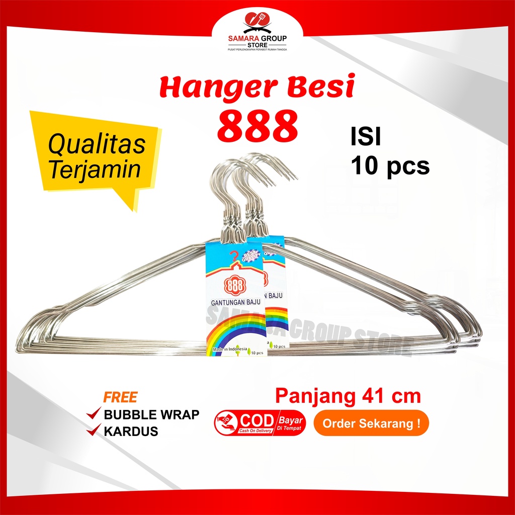 HANGER - GANTUNGAN BAJU ANTI KARAT KAWAT BESI 888