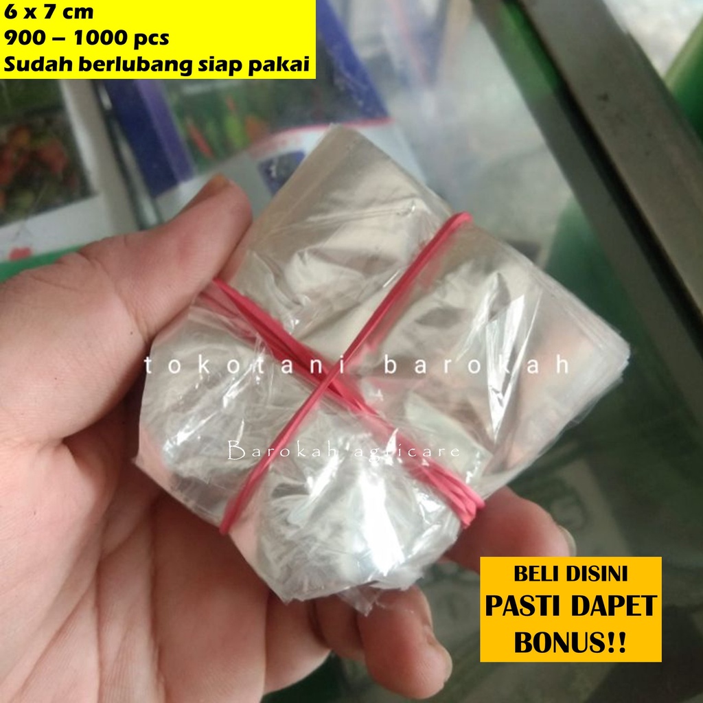 Plastik Semai/ Polybag / Polibag 6 x 7 pot Media Tanam Bibit Benih Cabai isi 1000 pcs