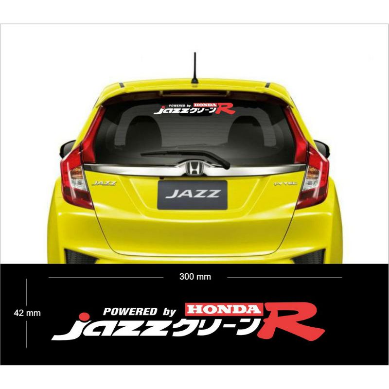 STICKER KACA BELAKANG MOBIL HONDA JAZZ STIKER STICKER CUTTING