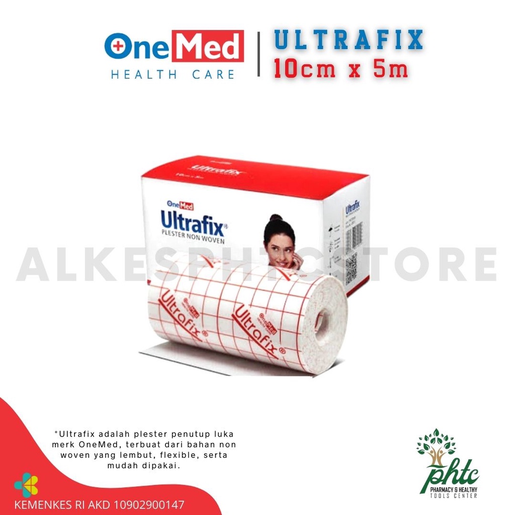 ONEMED Ultrafix 10cm x 5m l Plester Non Woven Ultra fix