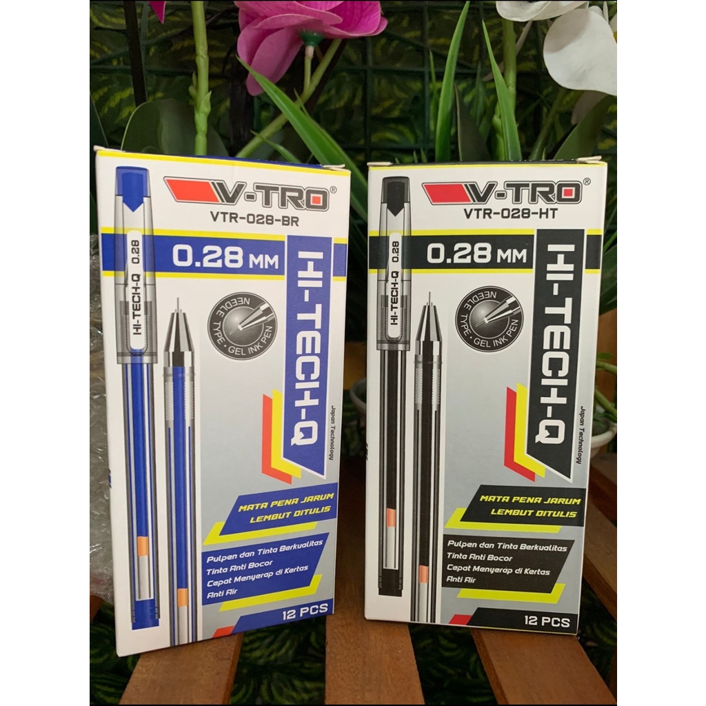 

ballpoint hi tech q 038 hitam atau biru satuan murah vtro / vanco / setara