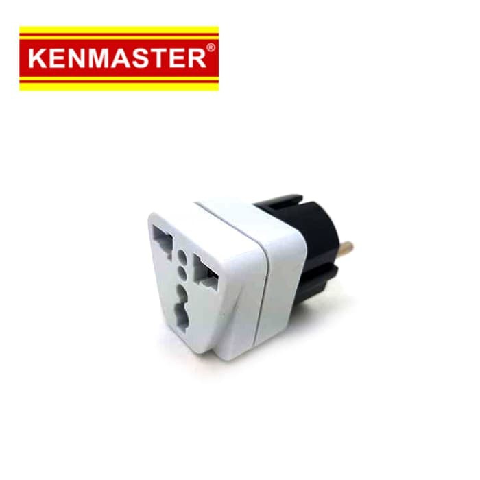 Kenmaster XX-407A WA9 Steker Colokan Converter Kaki 3 Ke 2 Travel