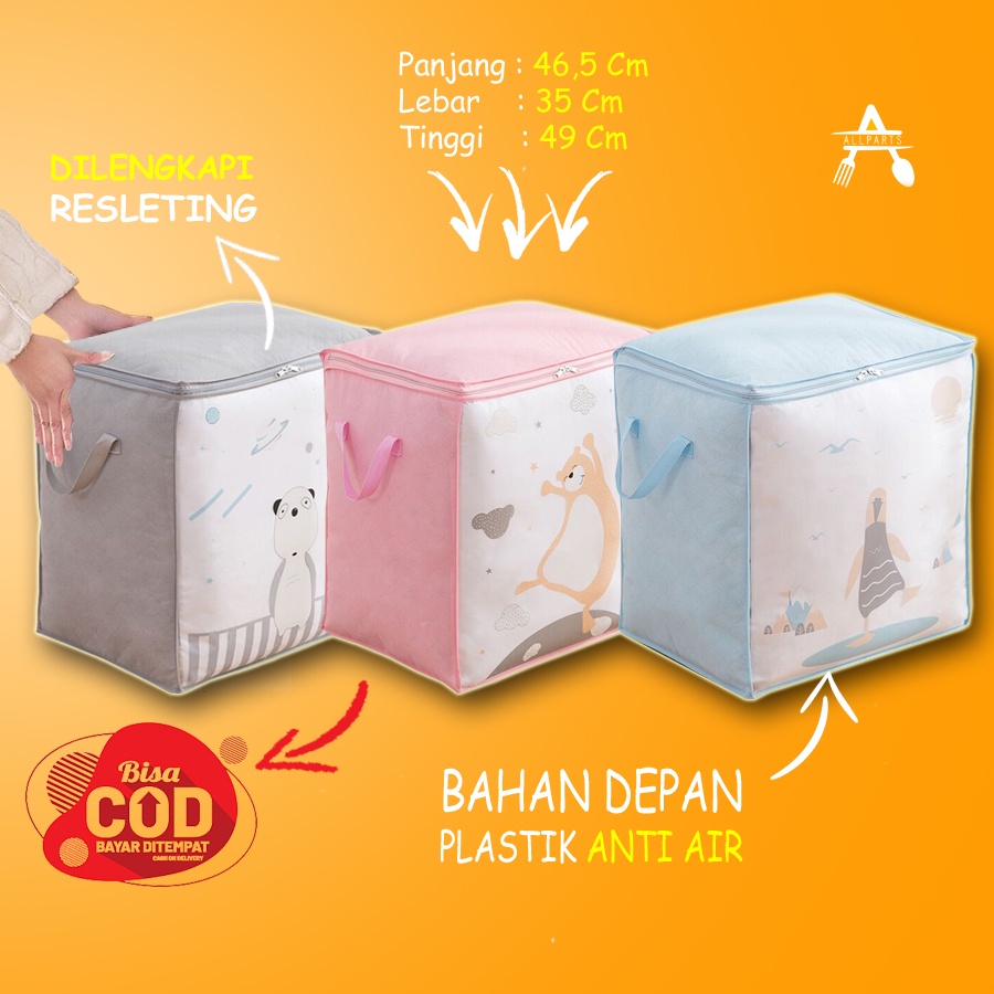 Box Kotak Tas Tempat Penyimpanan Baju Bayi Selimut Serbaguna Storage Bag 34 Jumbo Box Wadah Penyimpanan Serbaguna