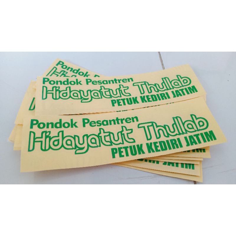 

Stiker Cutting | PP. Hidayatut Thullab Petuk