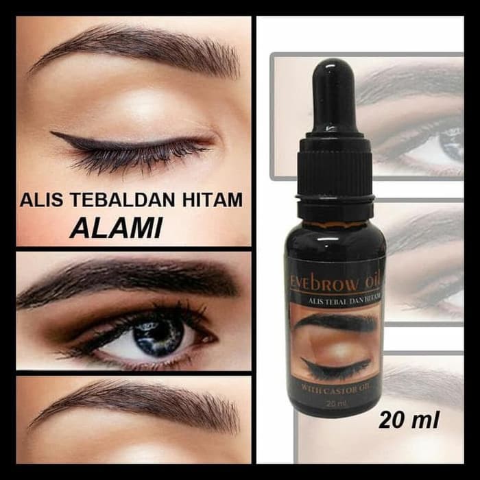 ROMO EYEBROW OIL serum penumbuh Alis Herbal / penebal alis  dan penumbuh bulu mata penebal Alis