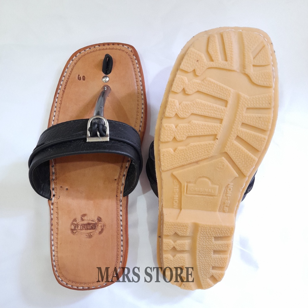 Sandal Pria Dewasa Kulit Asli Original Keren Berkualitas Terbaik Model tarumpah