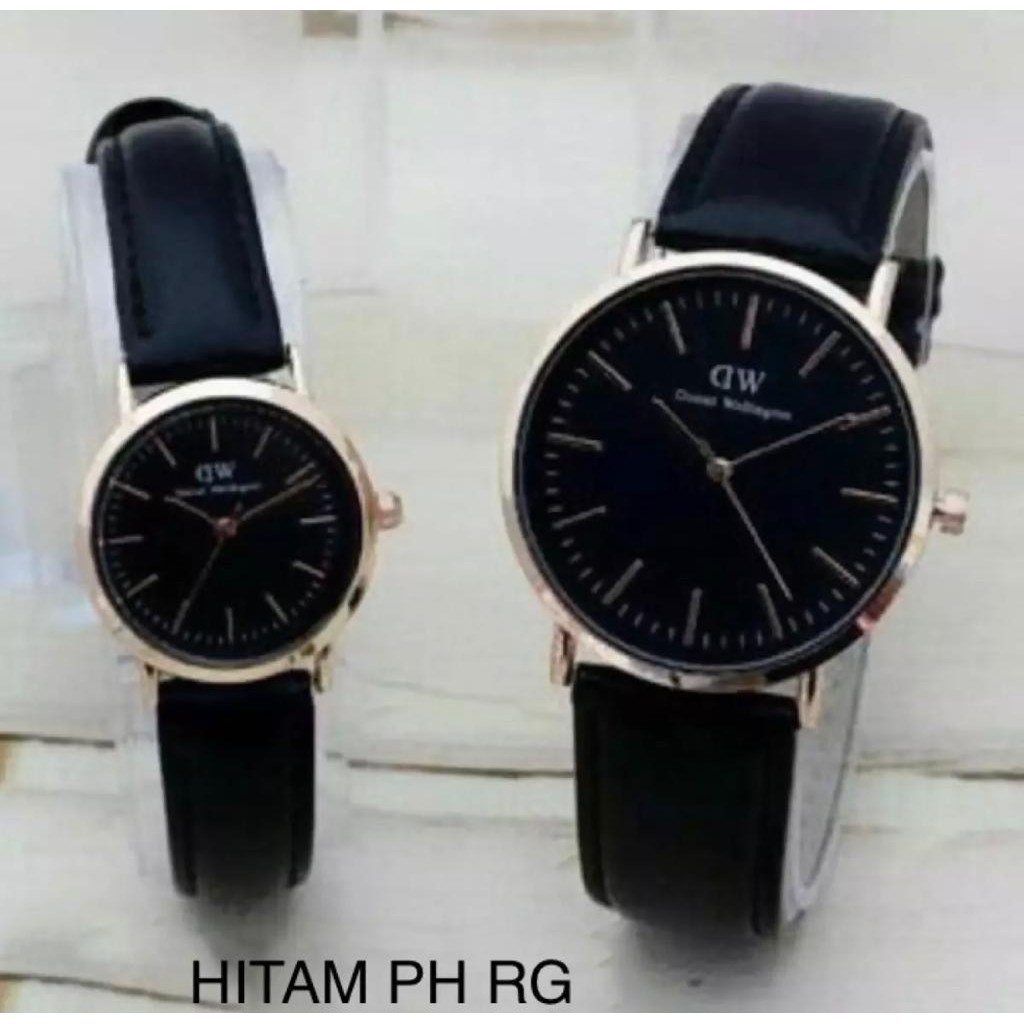 PA JAM TANGAN COUPLE ✅COD KULIT GROSIR MURAH PREMIUM PRIA WANITA QUARTZ DD003