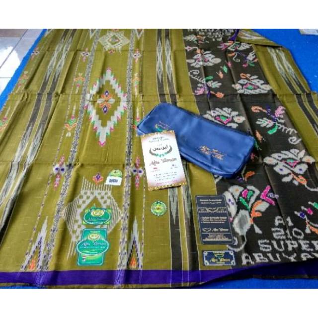 Promo Sarung sutra ABU YAMAN FUUL SUTRA corak kembang liris