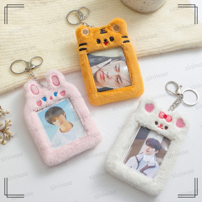 Photocard Holder Boneka Gantungan Kunci PC Card Holder Doll Ganci Bulu