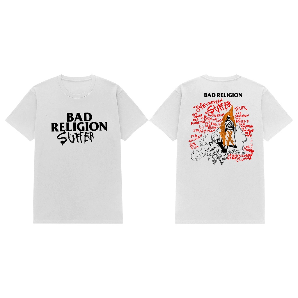 Rockerstar T-shirt Band Bad Religion 1988 Tour White