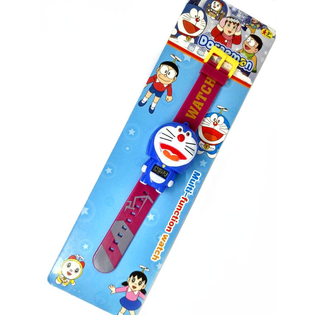 Limited! JAM TANGAN ANAK PENCET KARAKTER DORAEMON DIGITAL LEPAS PASANG MURAH