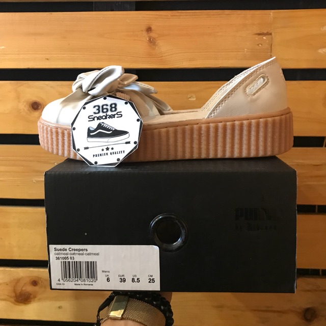 Sendal Puma Fenty X Rihanna Bow Creepers White Gum