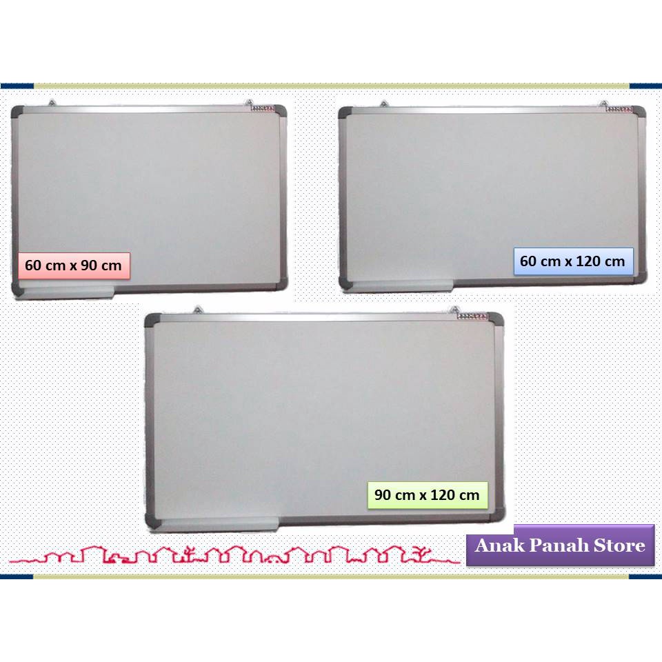 

Papan Tulis / Whiteboard Magnetic Gantung Merk Sakura
