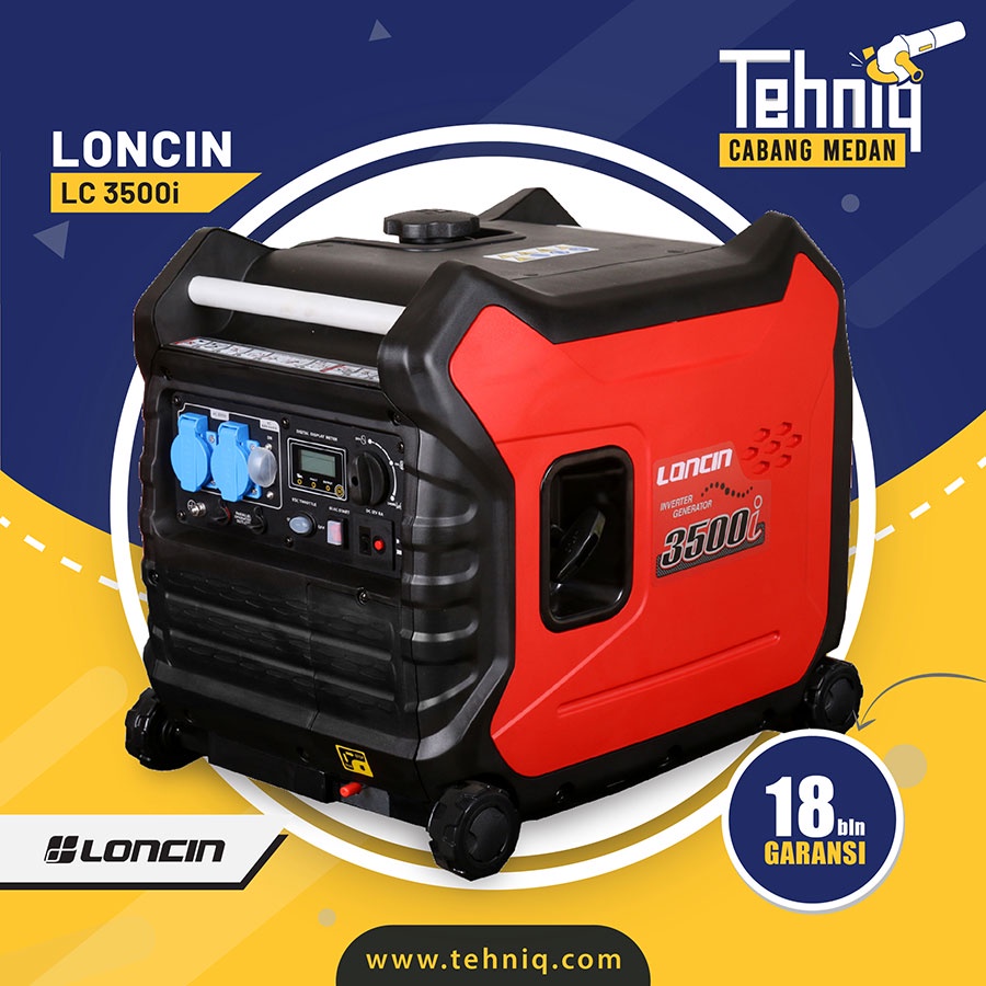 Genset Generator Listrik Portabel LONCIN LC 3500i Digital Inverter Series 3300W