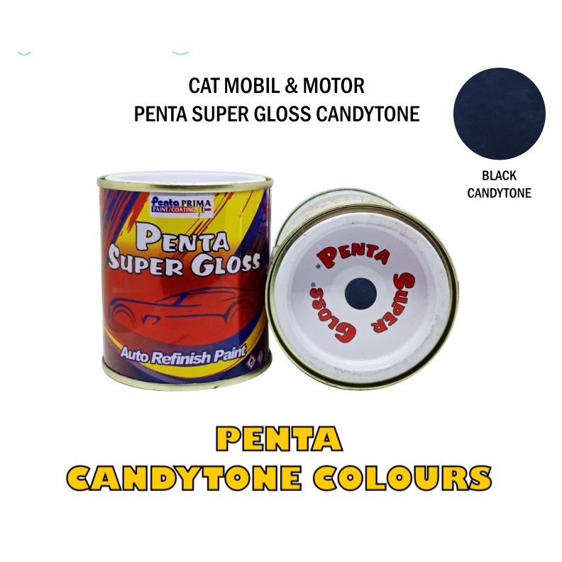 CAT CANDYTONE BLACK PENTA 200 gram - cat penta candy tone black - cat canditone black - candi tone black - cat hitam candy