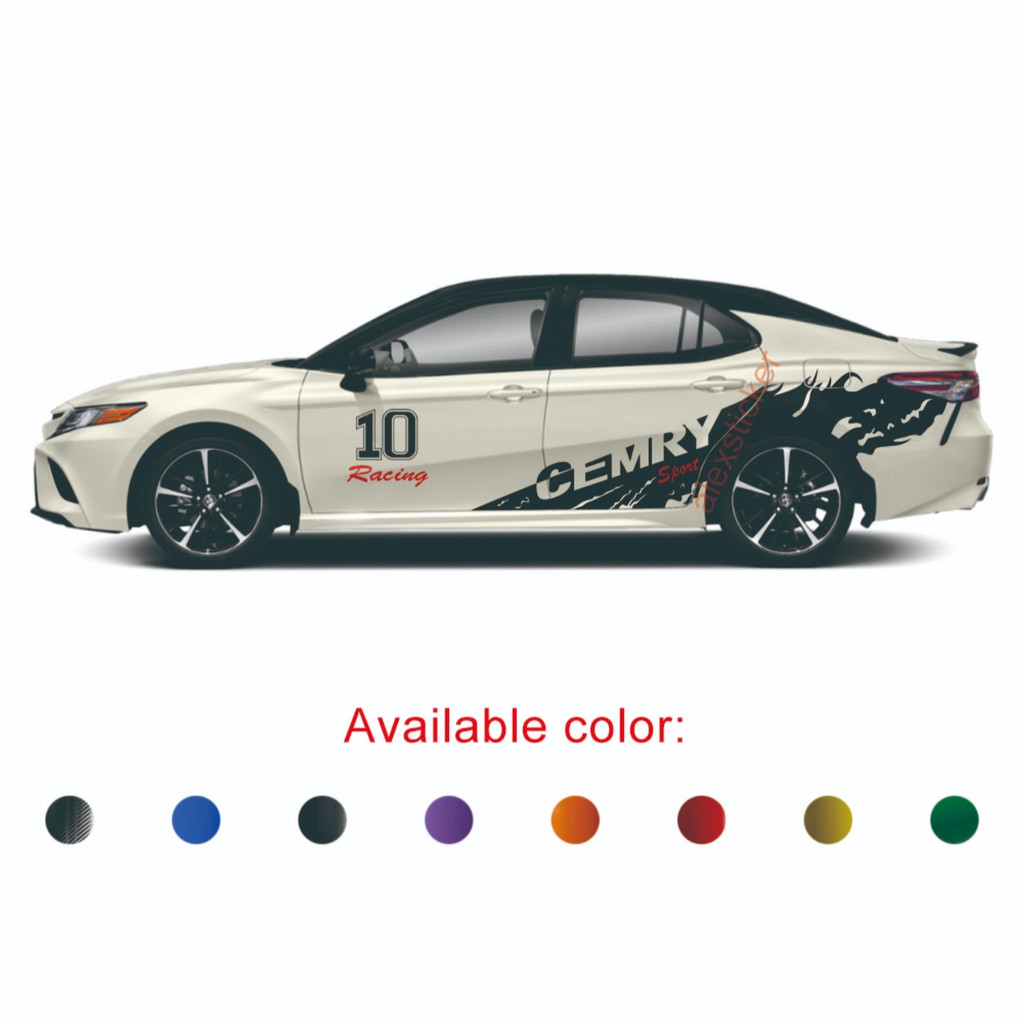 stiker sticker mobil toyota camry vios sedan corolla cutting stiker terbaru