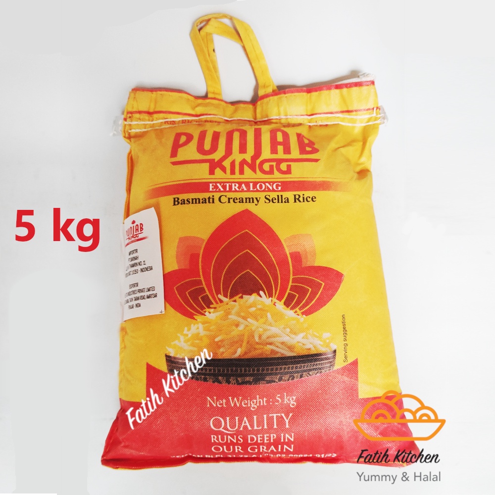 

Punjab Kingg 5 kg Beras Basmati Halal Cocok Untuk Diet & Diabetes Import India
