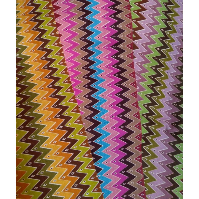 Kain Perca Katun Motif Tenun