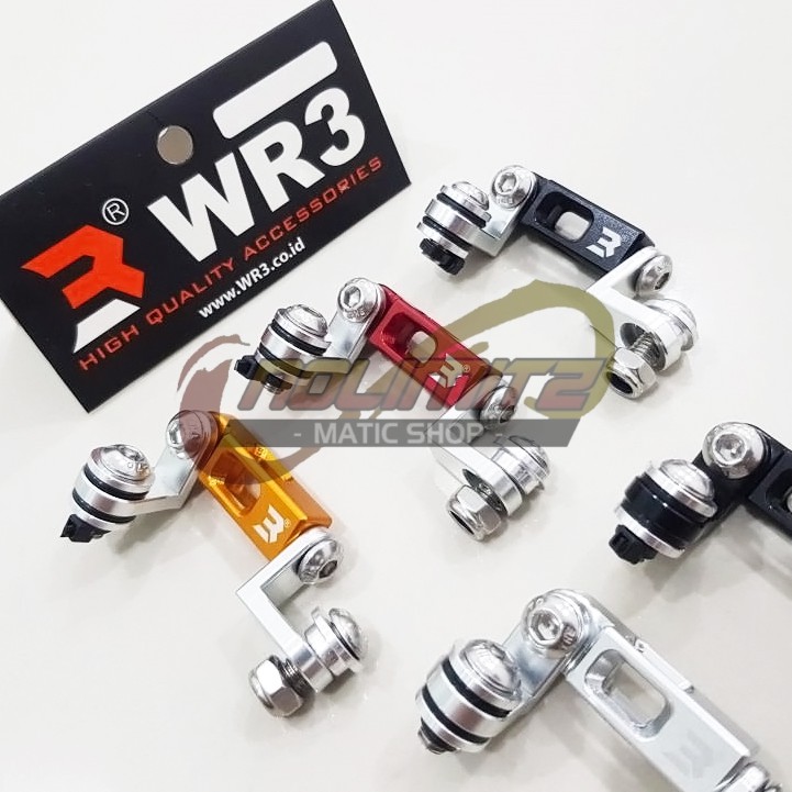 Breket Dudukan Tabung Minyak Oli Master Rem WR3 CNC Aluminium