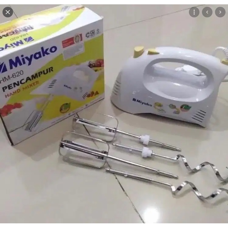 PROMO HAND MIXER MIYAKO HM 620 SERBAGUNA MESIN PENGHALUS