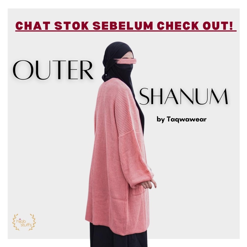 OUTER SHANUM | TAQWAWEAR | JAKET MUSLIMAH