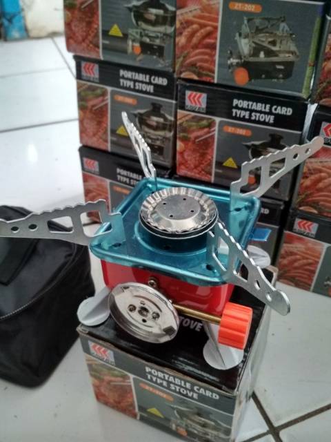 Kompor Kovar Portable Mini Camping Outdoor - Kotak Gas Masak Gunung