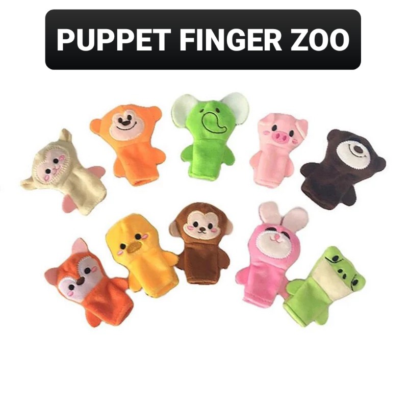 Puppet Finger Zoo/ Boneka Jari binatang