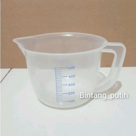GELAS UKUR 500 ML GREEN LEAF / GELAS TAKAR PLASTIK GREEN LEAF LEMON