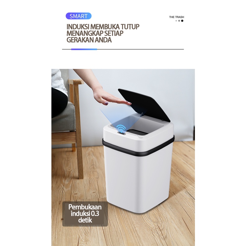 NEW Smart Trash Bin Electric Automatic/Tempat Sampah Sensor Pintar Portable/tempat sampah aesthetic