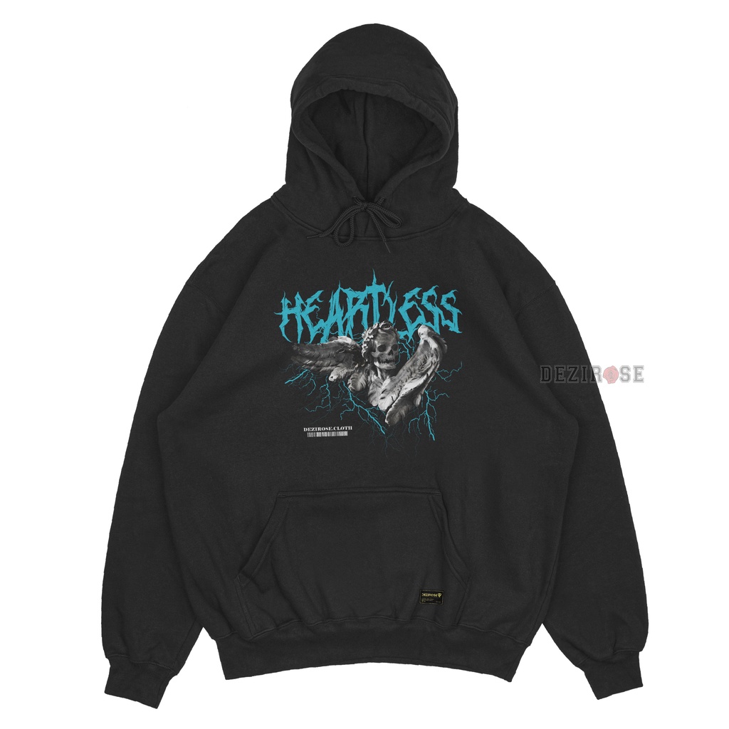 DEZIROSE Sweater Hoodie Pria Distro Heartless Fleece Tebal Premium Size M-XXL