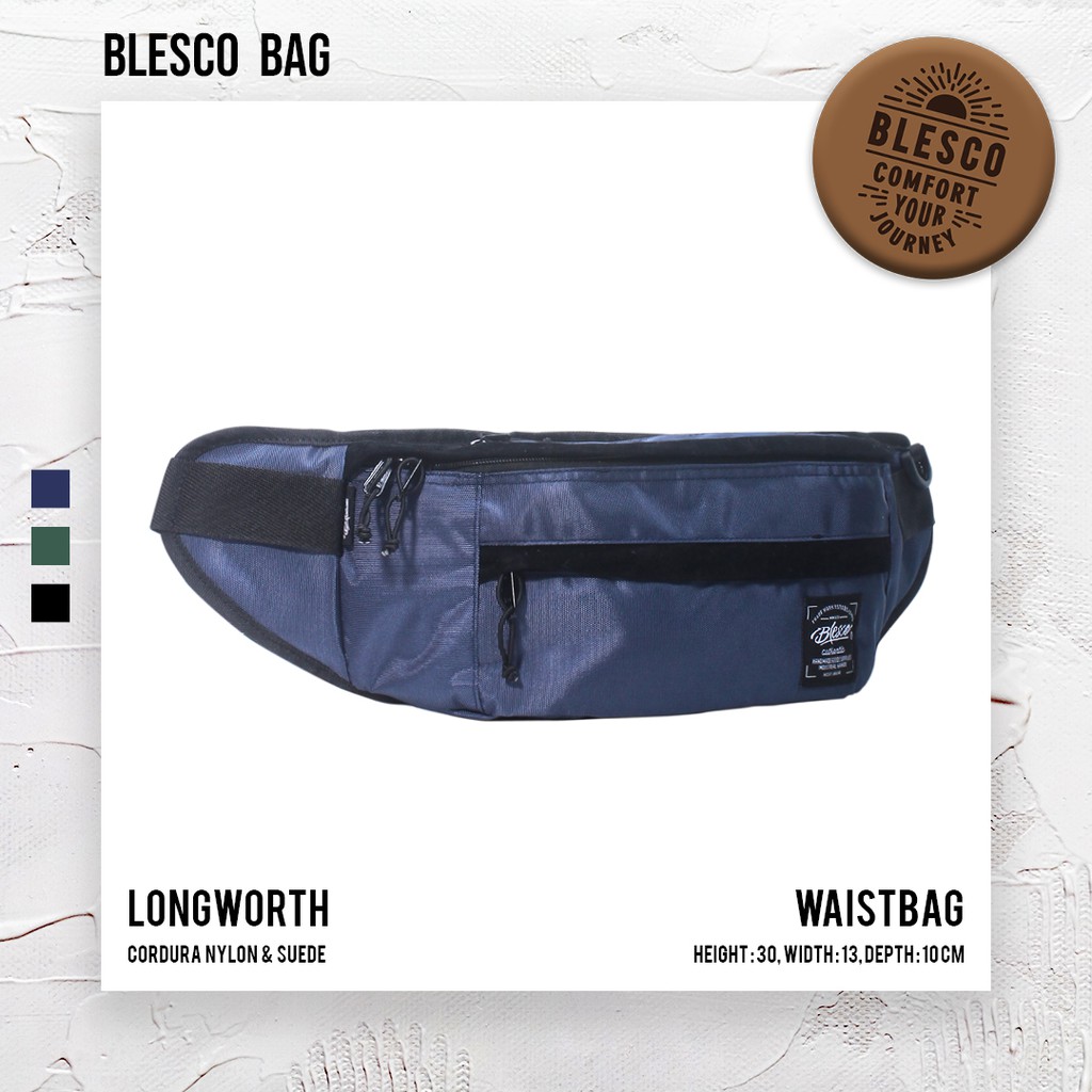 Tas Bahu Pria Keren Trendi casual - Blesco Longworth Navy