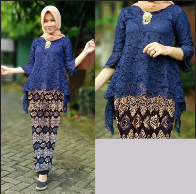 (DIJAMIN REALPICT) SET KEBAYA BIANS ASMARA + ROK BATIK SETELAN BRUKAT SERAGAM KONDANGAN WISUDA MURAH